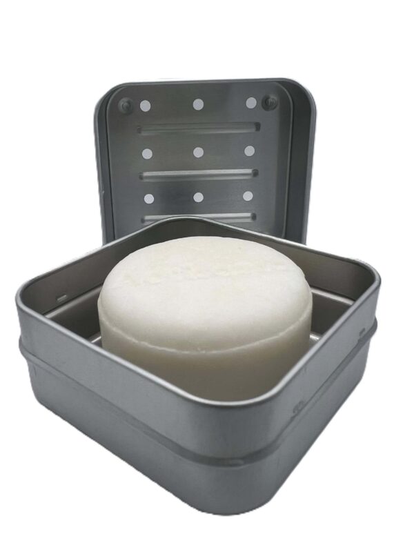 Champú Sólido de Arroz y Romero + Caja de aluminio