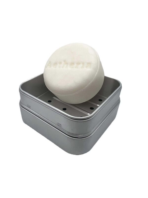 Champú Sólido de Arroz y Romero + Caja de aluminio